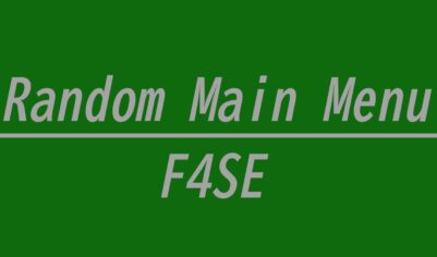Random Main Menu: Уникальное главное меню для Fallout 4