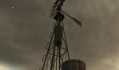 Мод «Старинная ветряная мельница с водяным баком»