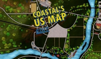Coastals RBS US MAP – Просторная карта для Farming Simulator 25