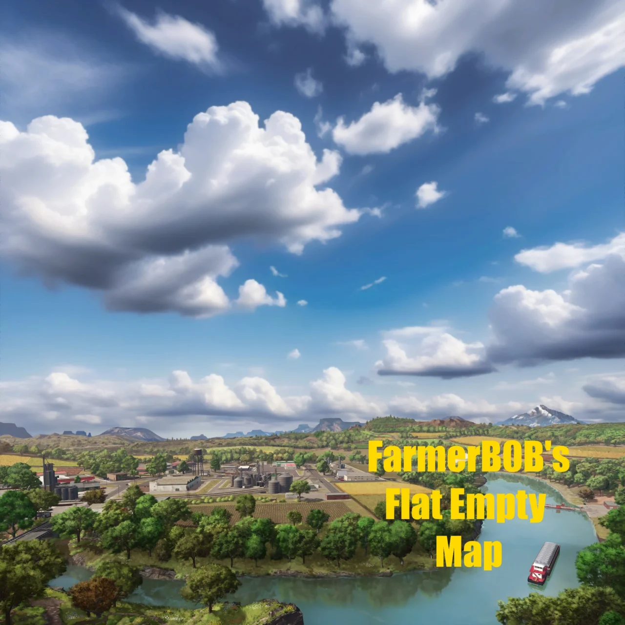 FarmerB0B's Empty Flat Map 2X: Твой мир в Farming Simulator 25