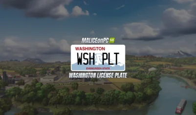 Аутентичные номерные знаки Вашингтона для FS25