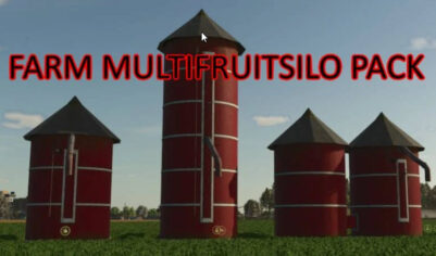 Multifruitsilo Pack: универсальные силосы для Farming Simulator 25