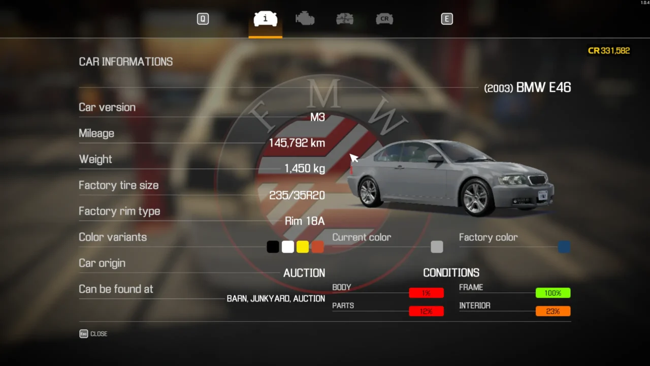 Мод BMW Names Proper