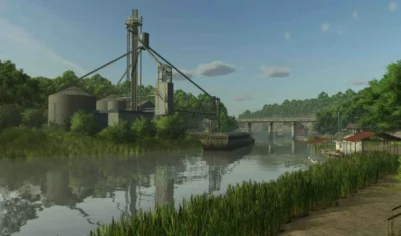 FS25 Large Empty Flat Map — Пустая Плоская Карта Двойного Размера