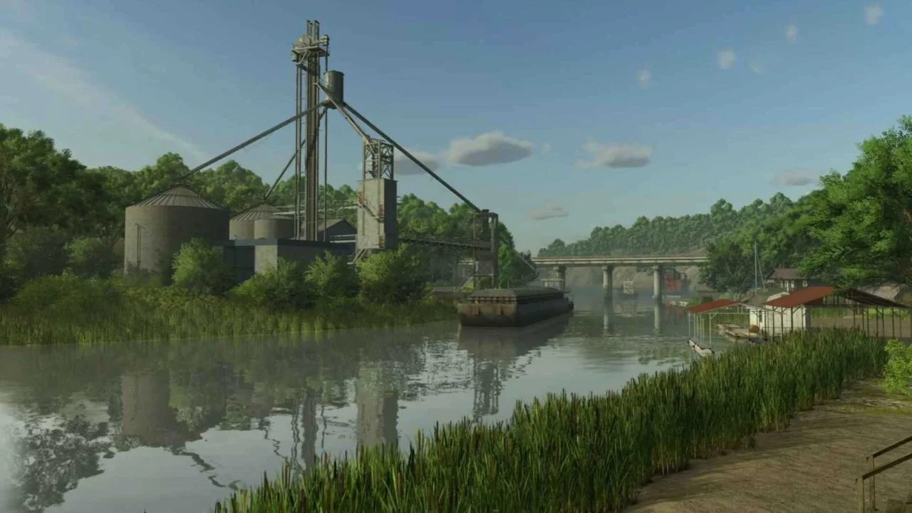 FS25 Large Empty Flat Map — Пустая Плоская Карта Двойного Размера