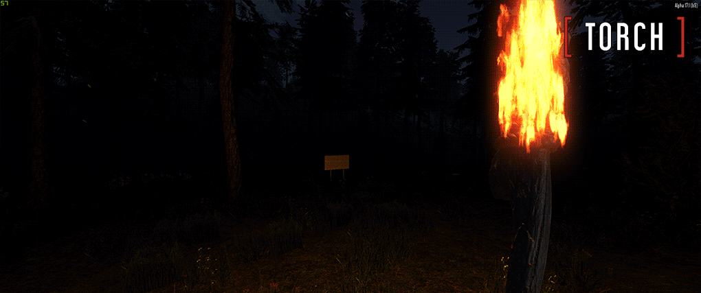 Новый факел и прожектор